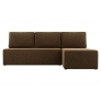 Угловой диван Поло (микровельвет коричневый) - Изображение 2