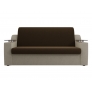 Прямой диван Сенатор (коричневый\бежевый) микровельвет - Изображение 4