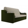 Прямой диван Сенатор (бежевый/зеленый) микровельвет - Изображение 3