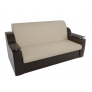 Прямой диван Сенатор (бежевый\коричневый) экокожа - Изображение 4