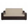 Прямой диван Сенатор (бежевый\коричневый) экокожа - Изображение 3
