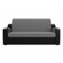 Прямой диван Сенатор (серый/черный) рогожка - Изображение 5