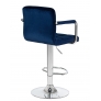 Барный стул LM-5011 KRUGER ARM синий велюр
