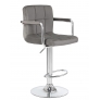 Барный стул LM-5011 KRUGER ARM серый велюр