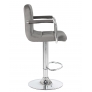 Барный стул LM-5011 KRUGER ARM серый велюр