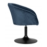 Кресло дизайнерское EDISON BLACK LM-8600 (синий велюр) - Изображение 3