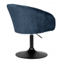 Кресло дизайнерское EDISON BLACK LM-8600 (синий велюр) - Изображение 1