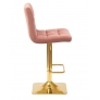 Барный стул LM-5016 GOLDY пудрово-розовый велюр - Изображение 2