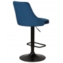 Барный стул LM-5021 BLACK BASE синий велюр - Изображение 1