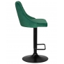 Барный стул LM-5021 BLACK BASE зеленый велюр - Изображение 3