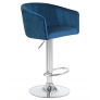 Барный стул LM-5025 DARSY синий велюр - Изображение 4