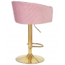 Барный стул LM-5025 DARSY GOLD розовый велюр - Изображение 1