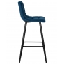 Барный стул LML-8078 NICOLE темно-синий велюр - Изображение 2