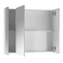 Шкаф-зеркало Норма 80 с тремя дверцами Айсберг - Изображение 1