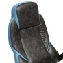 Кресло BAZUKA кож/зам, серый/голубой