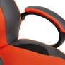 Кресло RACER GT кож/зам/ткань, металлик/оранжевый, 36/07 - Изображение 1