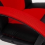 Кресло DRIVER кож/зам/ткань, черный/красный
