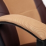 Кресло DRIVER кож/зам/ткань, коричневый/бронзовый