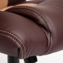 Кресло DRIVER кож/зам/ткань, коричневый/бронзовый - Изображение 2