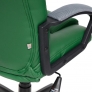 Кресло DRIVER кож/зам/ткань, зеленый/серый - Изображение 1