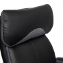 Кресло DUKE, иск. чёрная кожа + серая сетка
