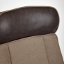 Кресло CHARM экошерсть/кож/зам, коричневый/коричневый