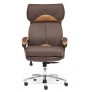 Кресло GRAND кож/зам/ткань, коричневый/бронзовый, 36-36/21 - Изображение 1