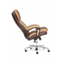 Кресло GRAND кож/зам/ткань, коричневый/бронзовый, 36-36/21 - Изображение 3