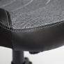 Кресло INTER кож/зам/ткань, черный/серый/серый