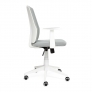 Кресло LITE белый, ткань, серый, 53