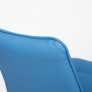 Кресло офисное «Зеро» (Zero light blue) экокожа