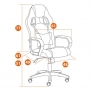 Кресло DRIVER (22) (флок/ткань серый/серый 29/TW-12)
