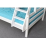 Кровать двухъярусная с наклонной лестницей Адель Белый - Изображение 2