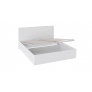 Кровать Наоми 1600 с подъемным механизмом с заглушиной (Белый глянец)