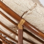 Кресло-качалка плетёное Папасан (Papasan 23/01B Pecan орех) + подушка (старт)