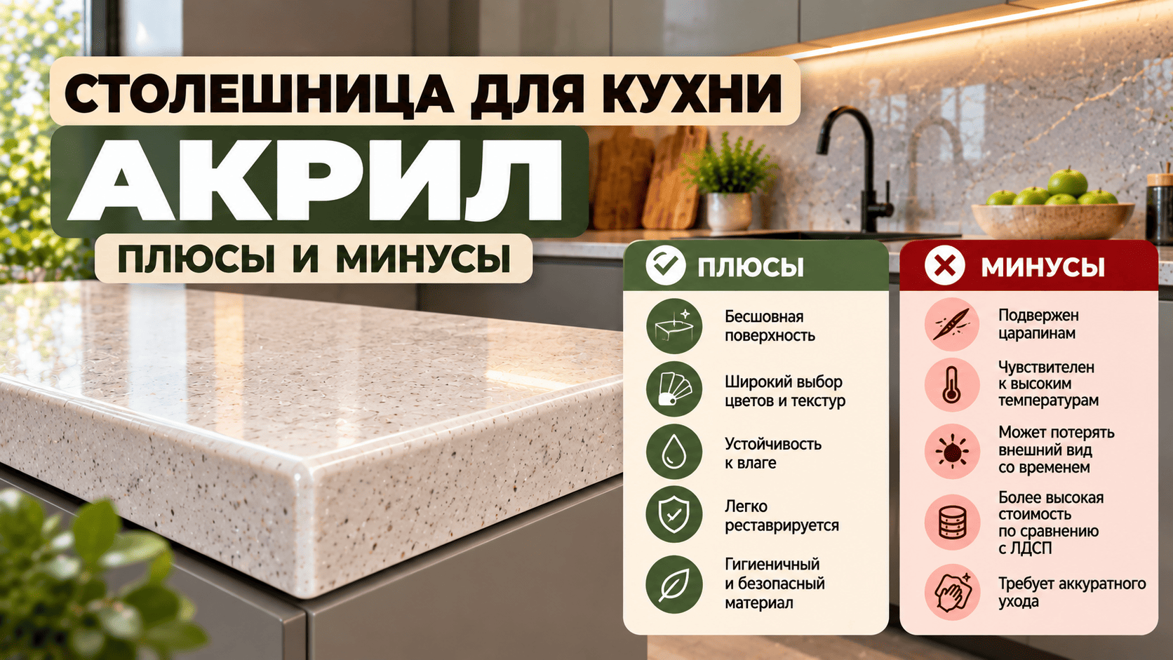 Акриловая столешница Акриловая столешница